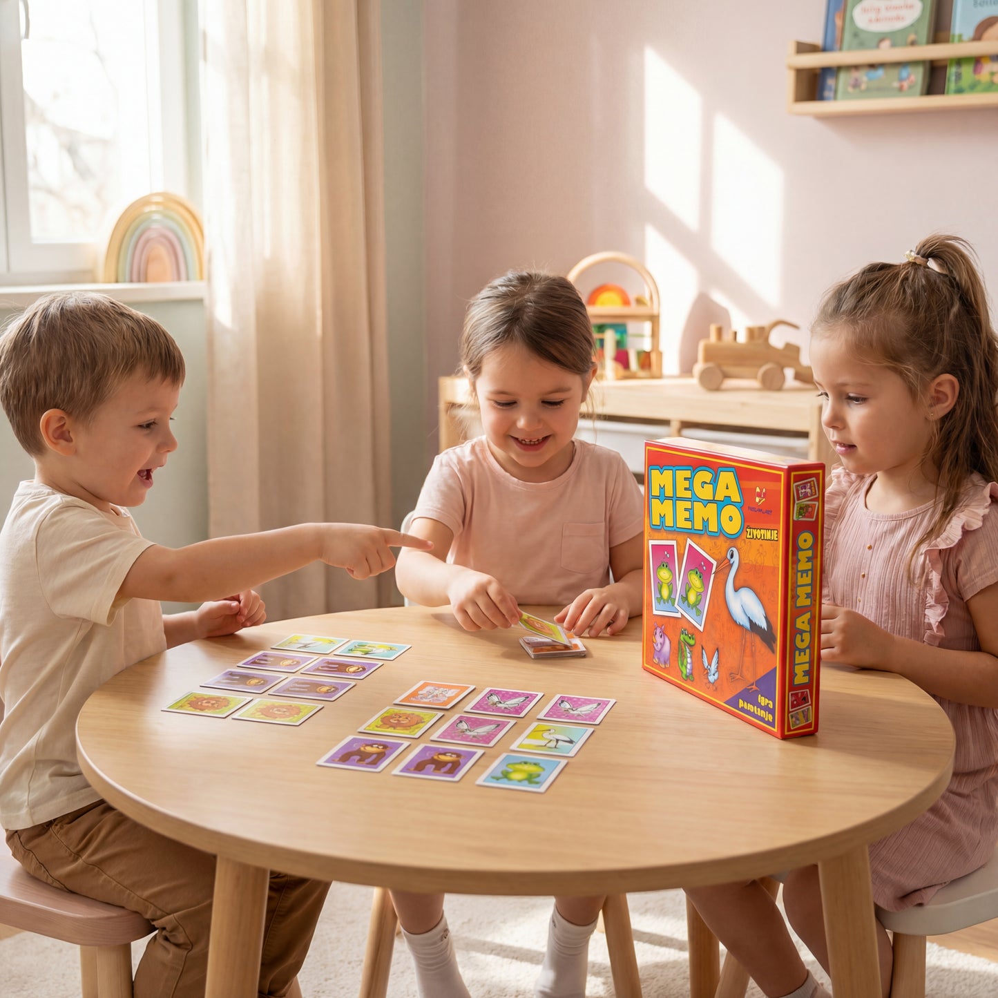 Mega memo životinje - igra memorije