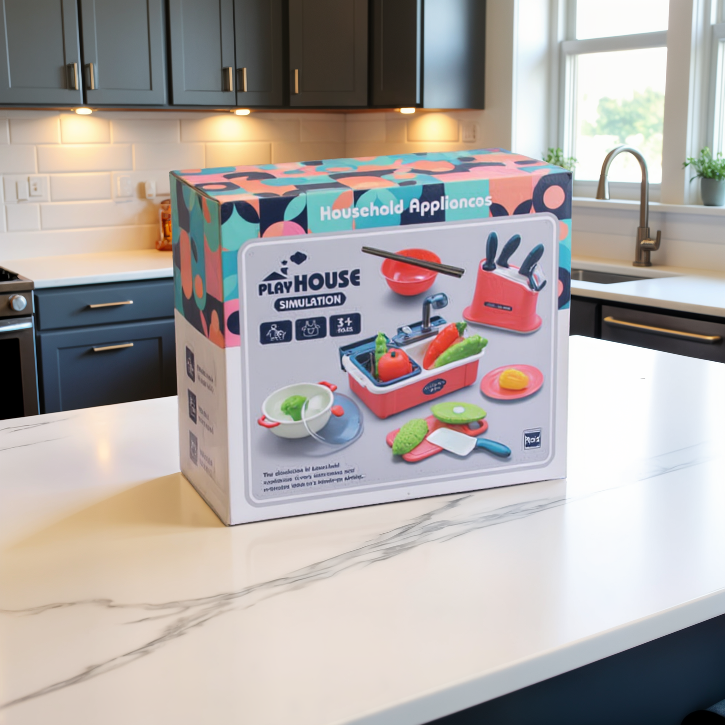 Mini kuhinja set (sudopera, sudovi, povrće)