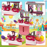 Mini kuhinja set u koferu roze