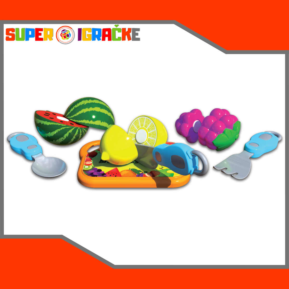 Mini set - Seckano voće sa daskom