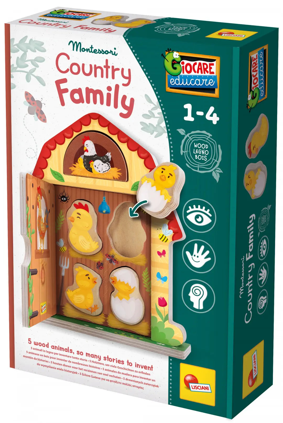 Montesori drvena kućica farma porodica