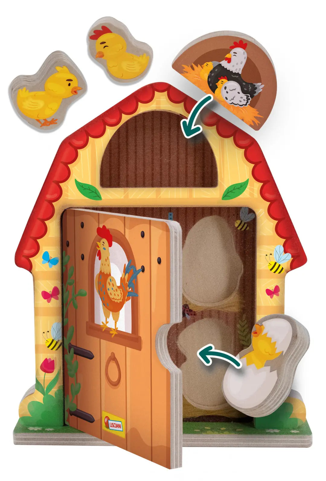 Montesori drvena kućica farma porodica