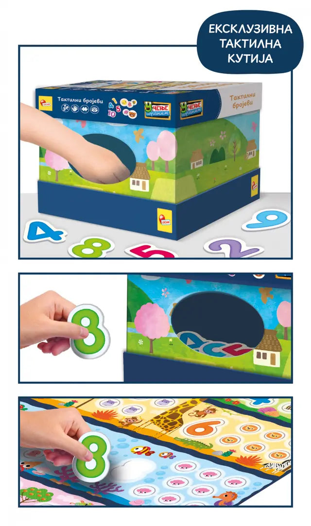 Montesori edukativna igra Taktilni brojevi