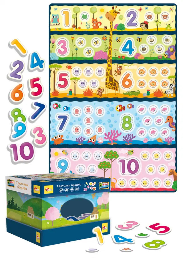 Montesori edukativna igra Taktilni brojevi