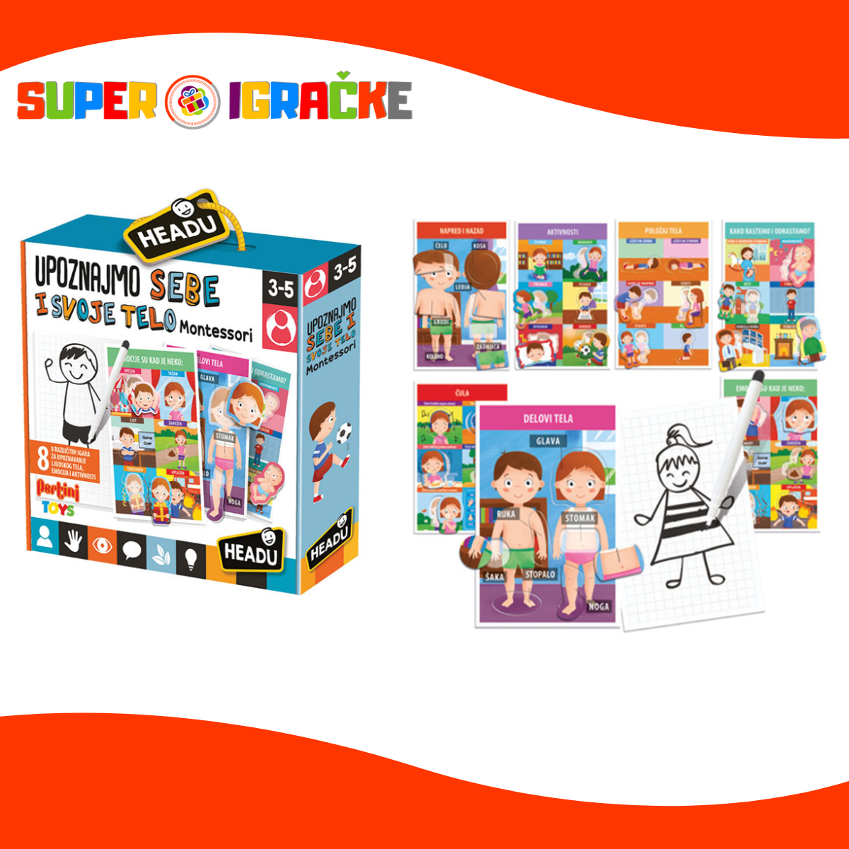 Montesori igra - Upoznajmo sebe i svoje telo