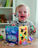 Montesori sensory drvena kocka Okean