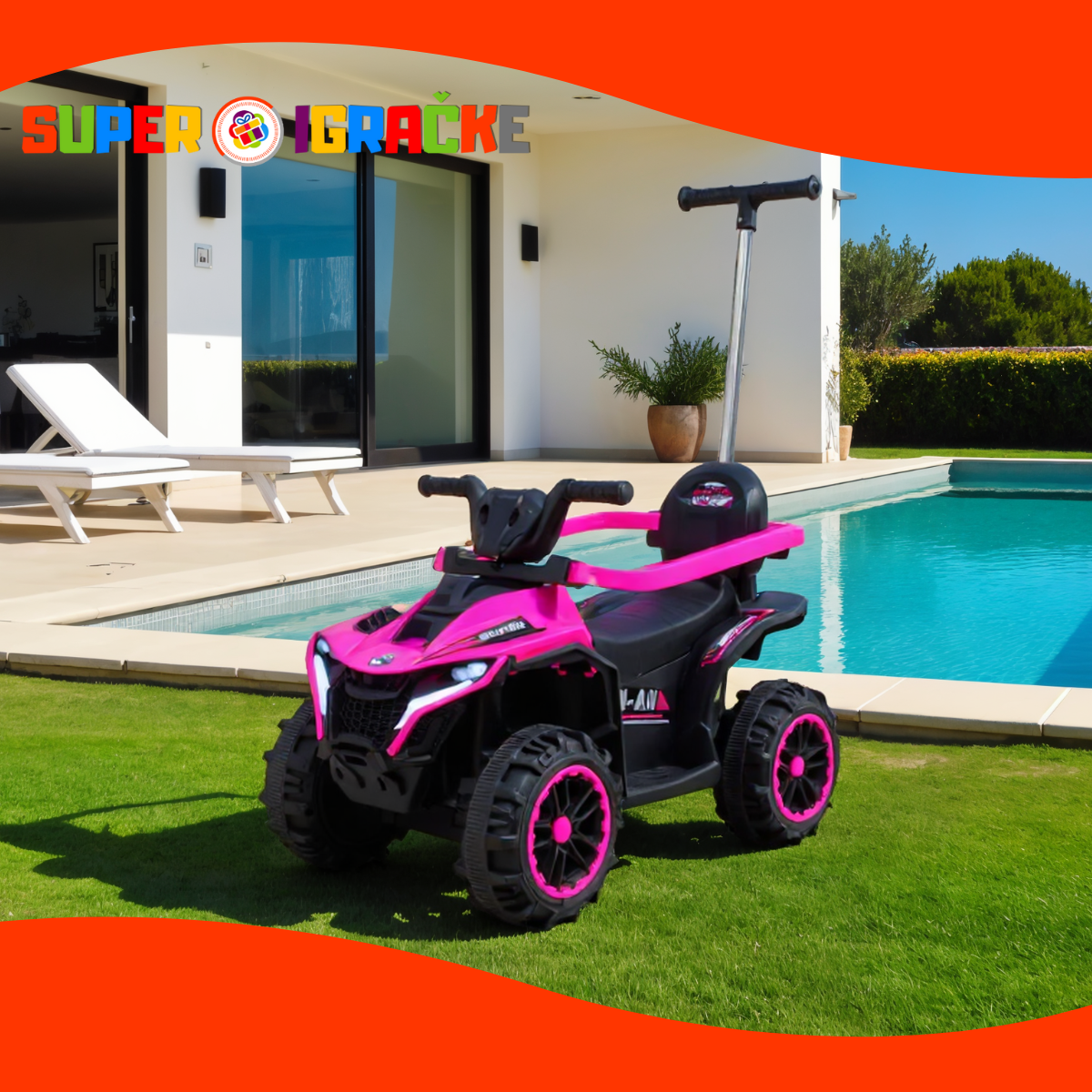 Motor Quad 6V Roze MB482
