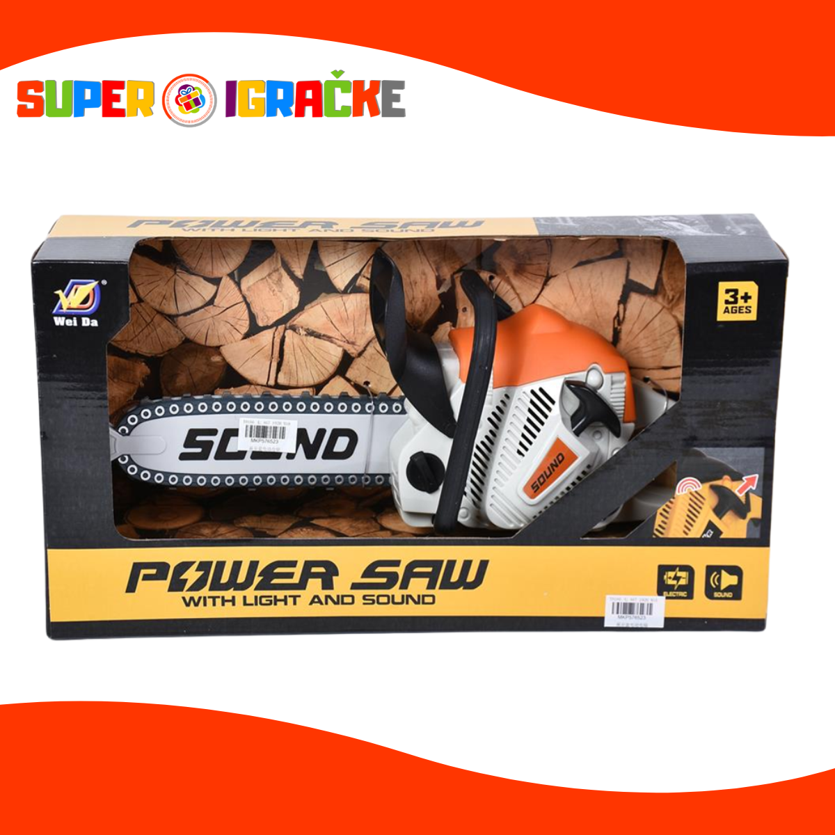 Motorna testera sa zvukom i svetlima