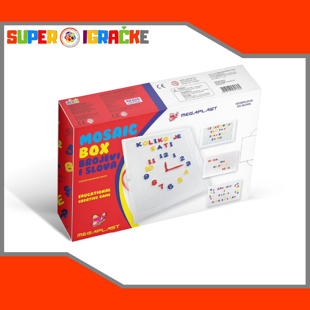 Mozaik kutija brojevi i slova
