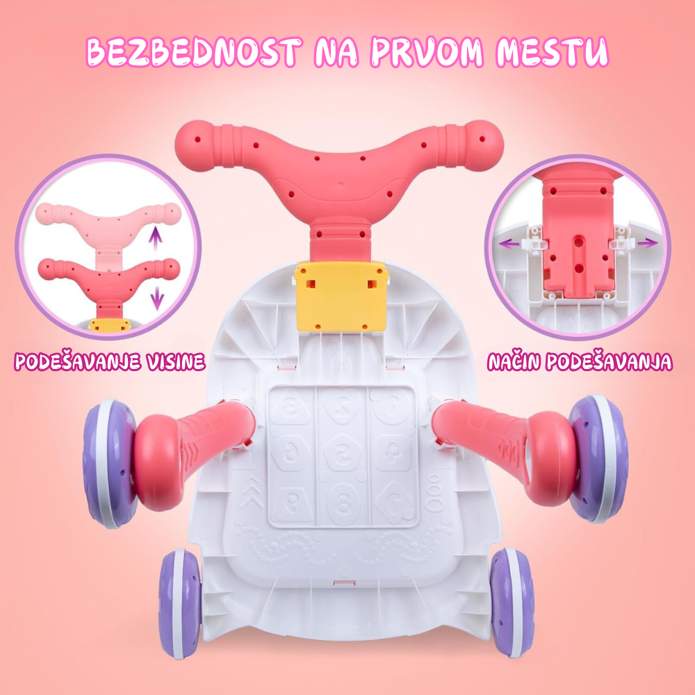 Multifunkcionalna guralica i stočić za bebe
