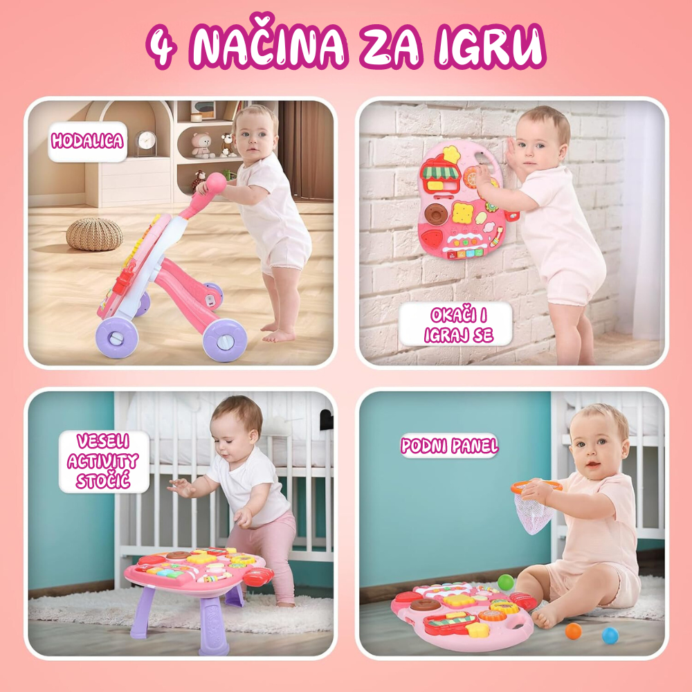 Multifunkcionalna guralica i stočić za bebe