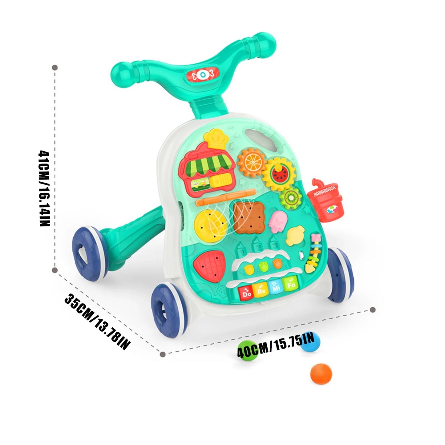 Multifunkcionalna guralica i stočić za bebe zelena