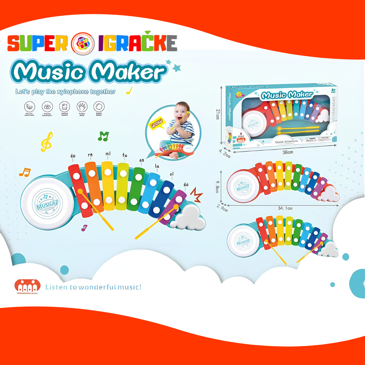 Music maker - Duga ksilofon