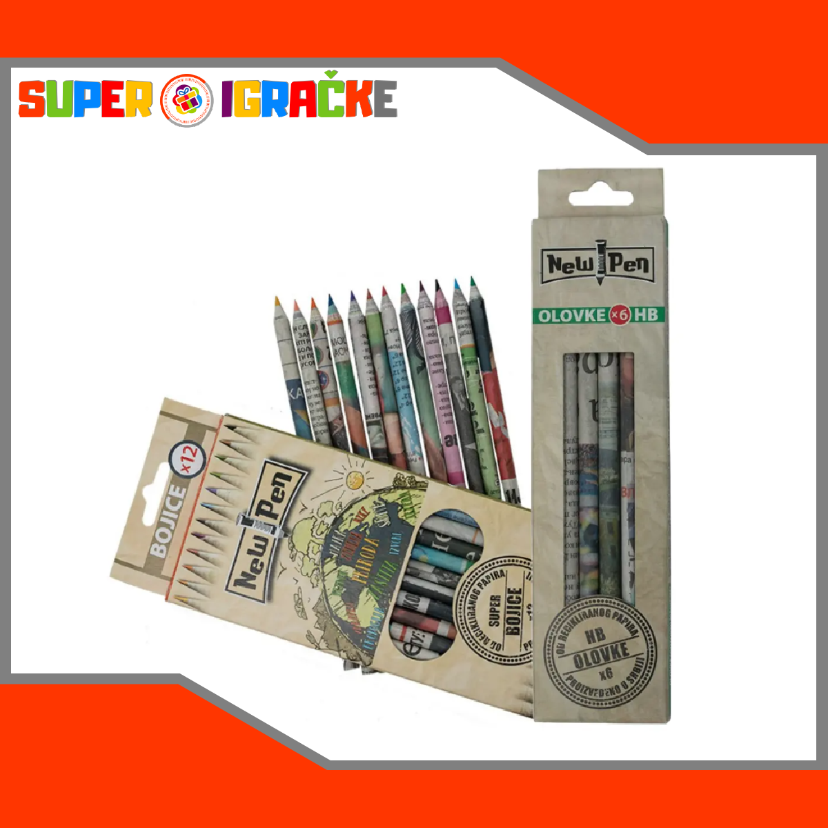 NEWPEN Set olovaka Eco + Set bojica