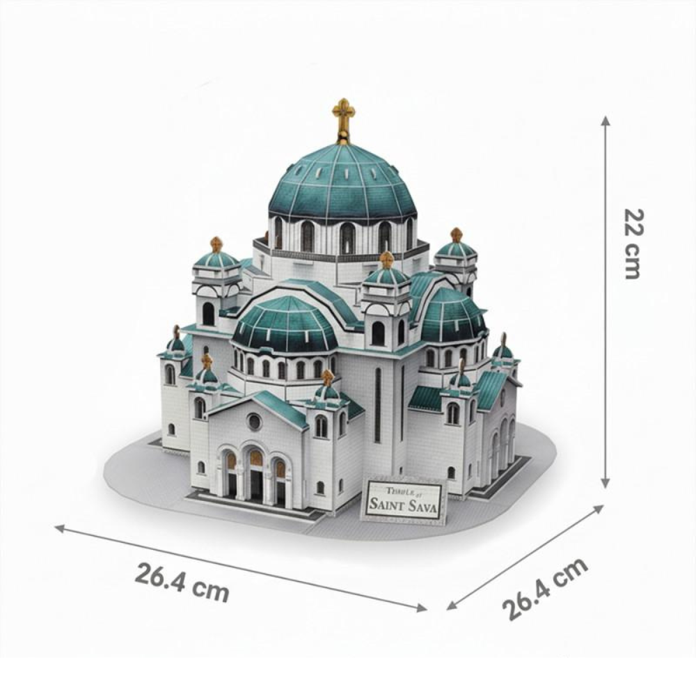 National Geographic - 3D maketa Hram Svetog Save