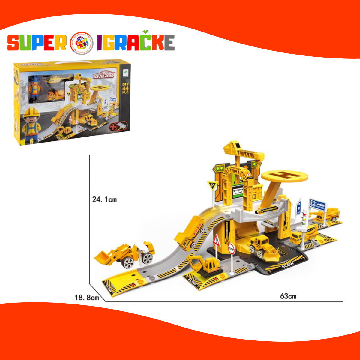 Parking garaža za građevinske mašine