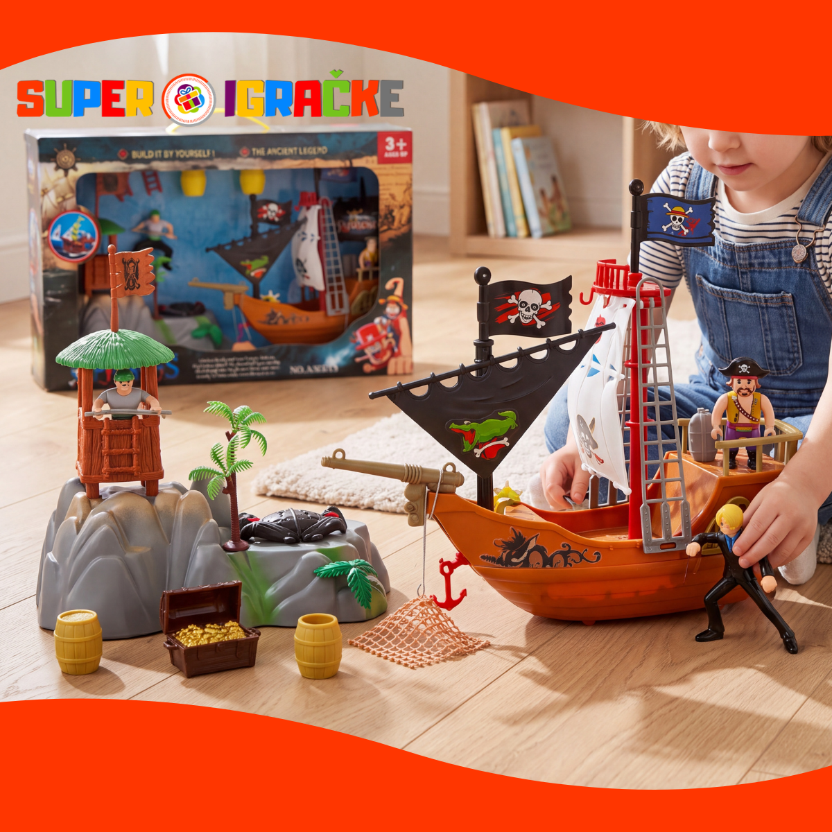 Piratski brod set u kutiji