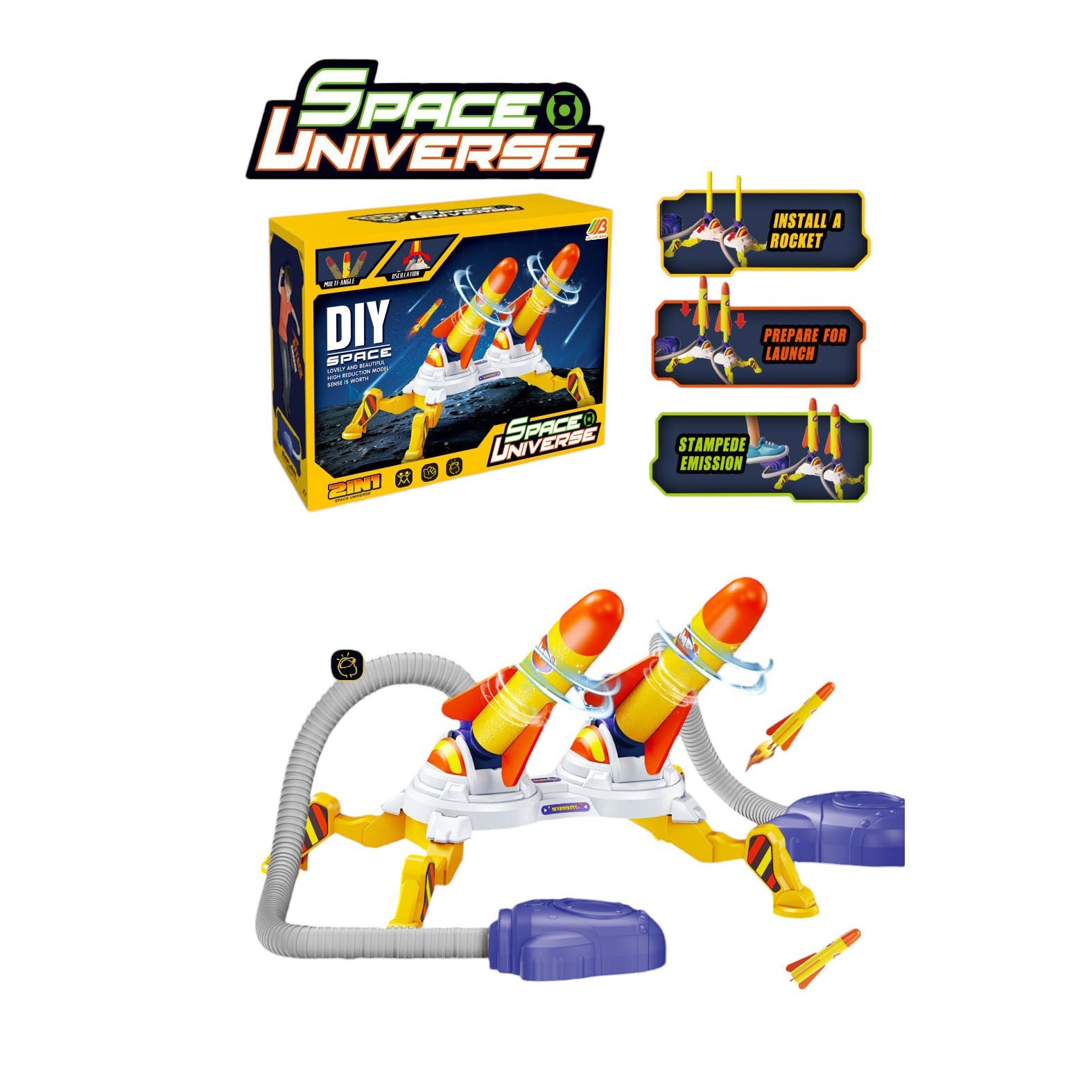 Plastična lansirna rampa za 2 rakete