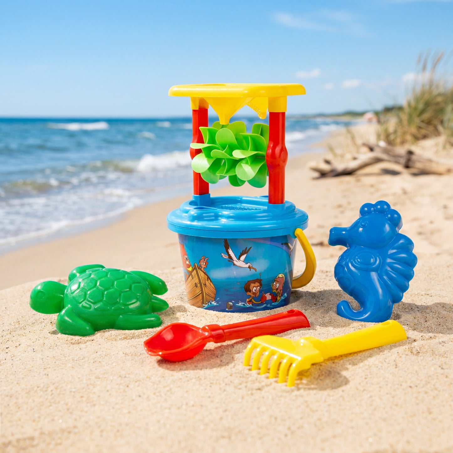 Plastični set za plažu i pesak 5kom
