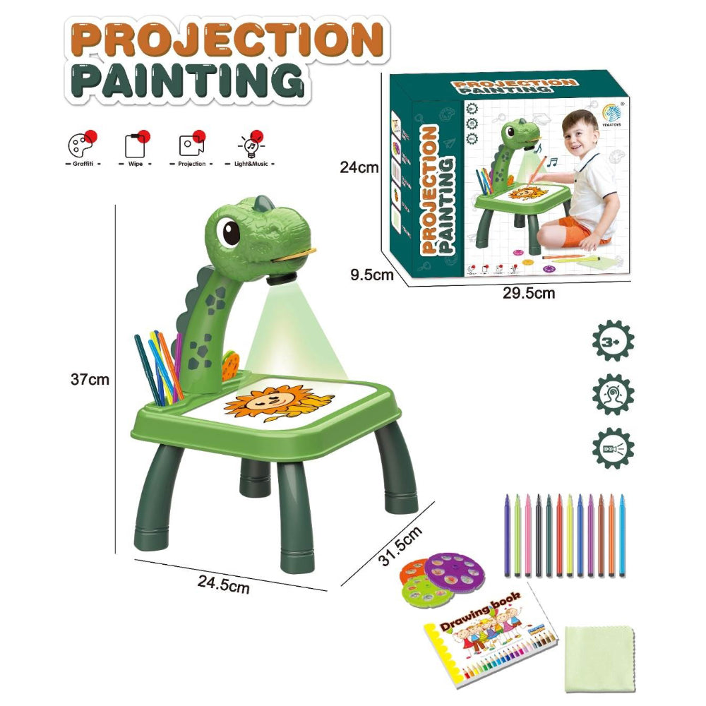 Plastični sto projektor za crtanje zeleni