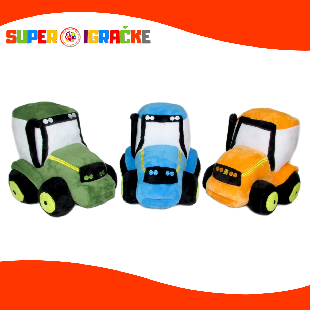 Plišani traktor igračka 20cm