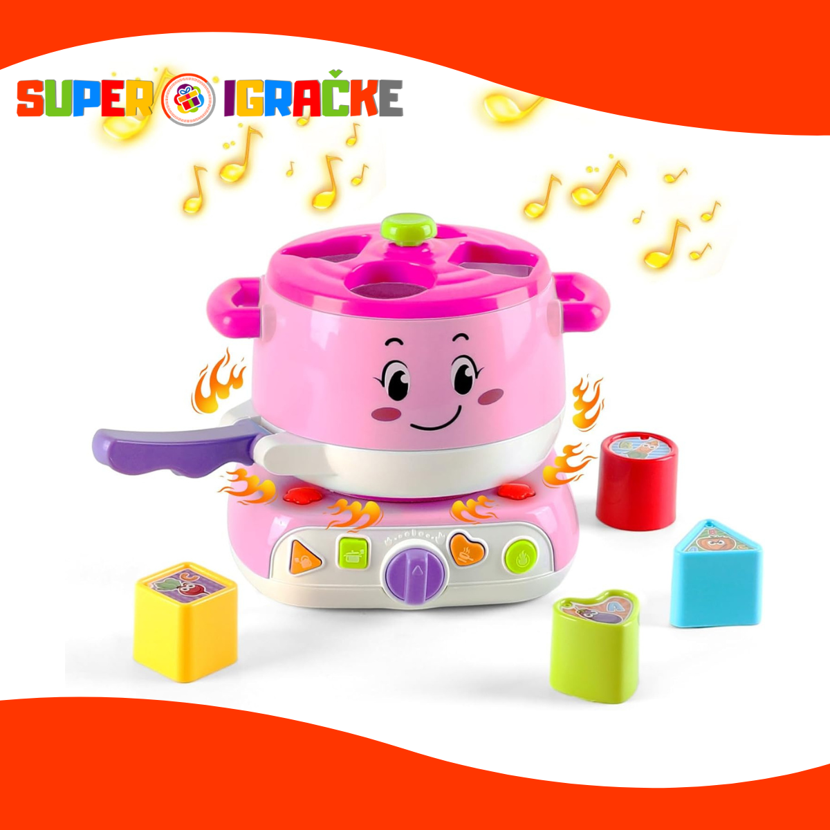 Pogodi oblik lonac - Muzički i svetleći