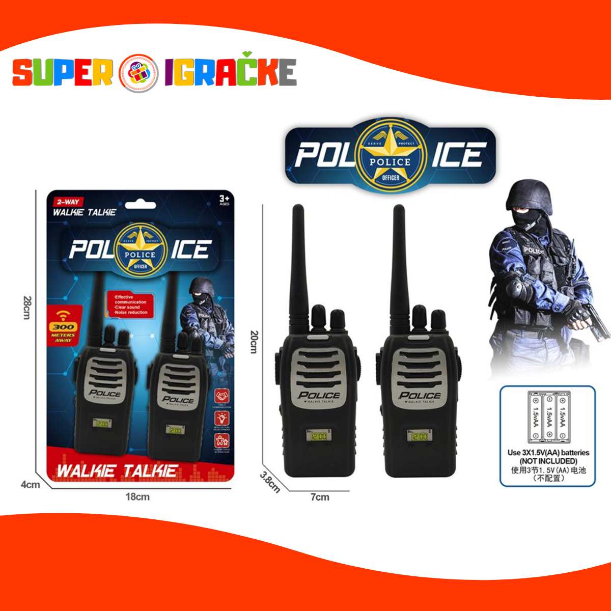 Policijski Voki Toki - domet 300 metara