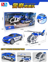 Policijski set - helikopter i auto