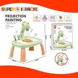 Projektor Dino zeleno narandžast