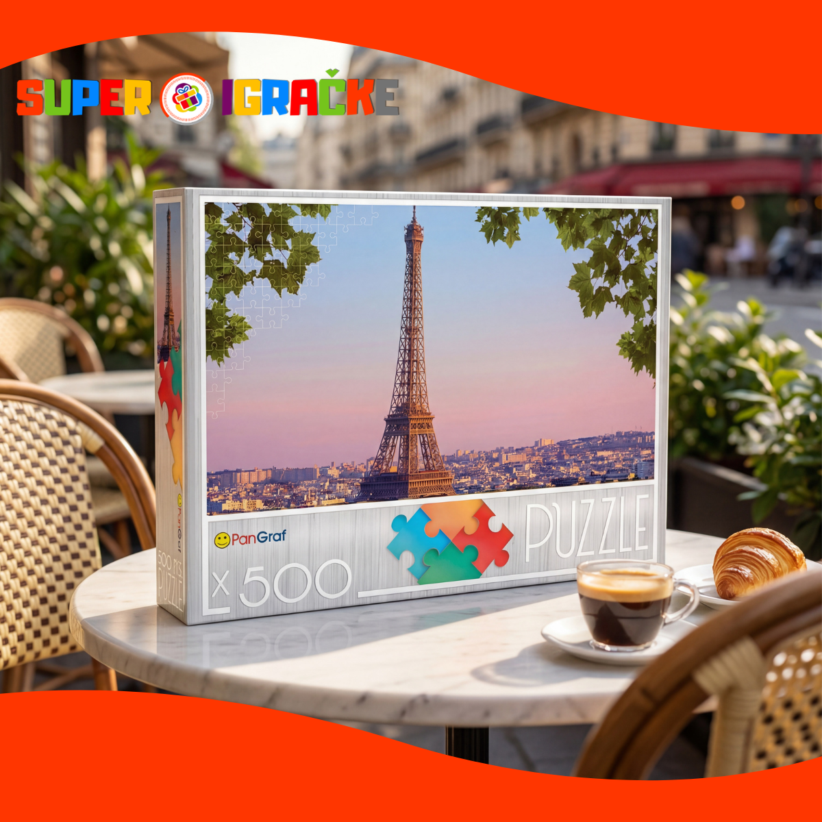 Puzle 500kom - Ajfelova kula Pariz