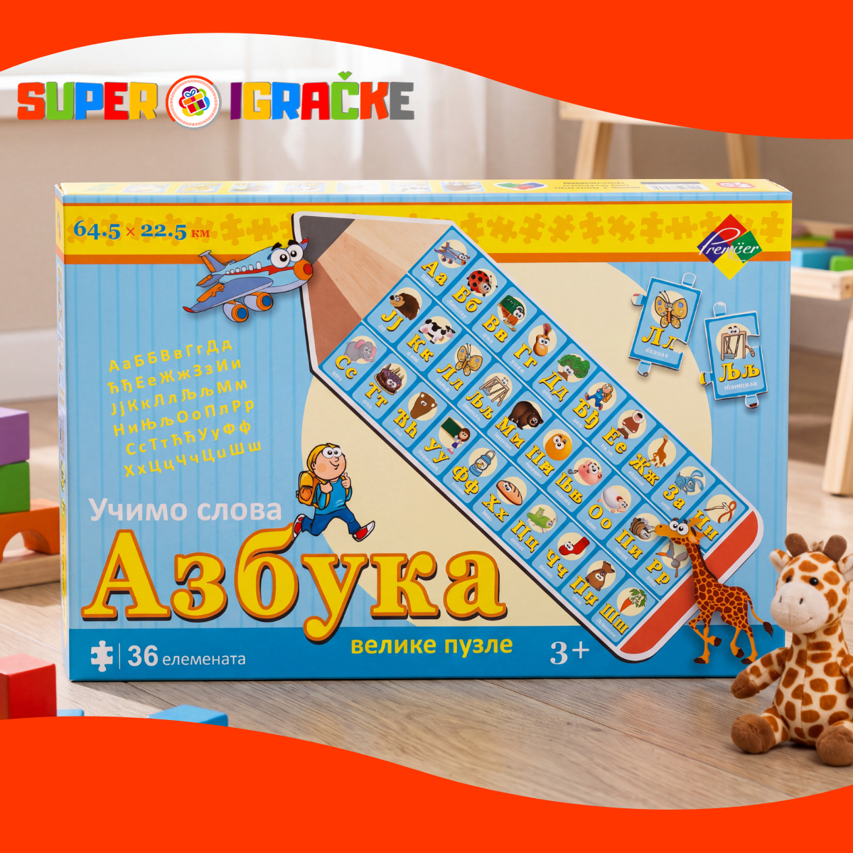 Puzzle azbuka olovka