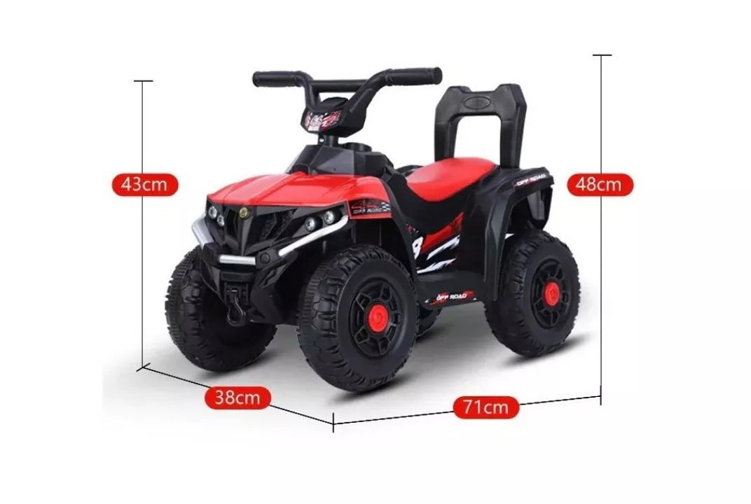 QuadroX mini kvad motor 6V crveni