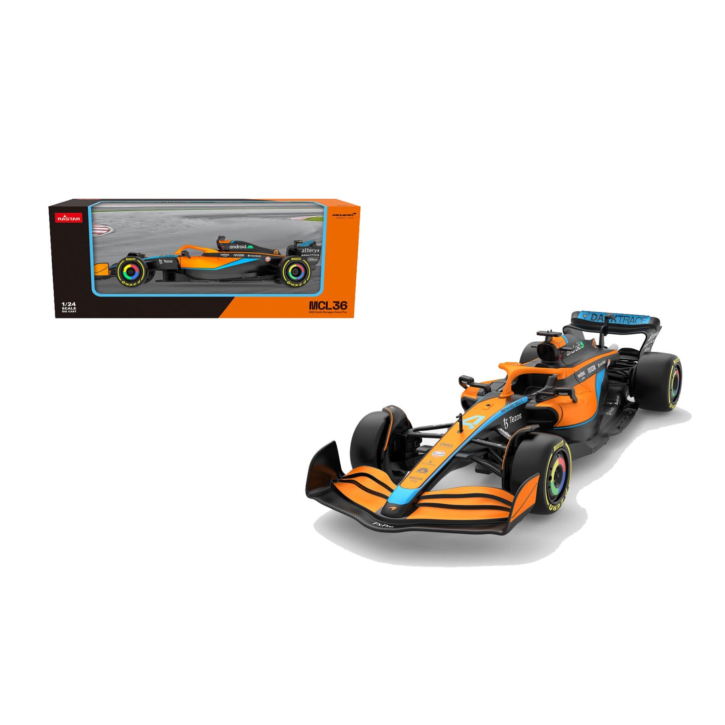 Rastar formula F1 McLaren MCL36 narandžasti