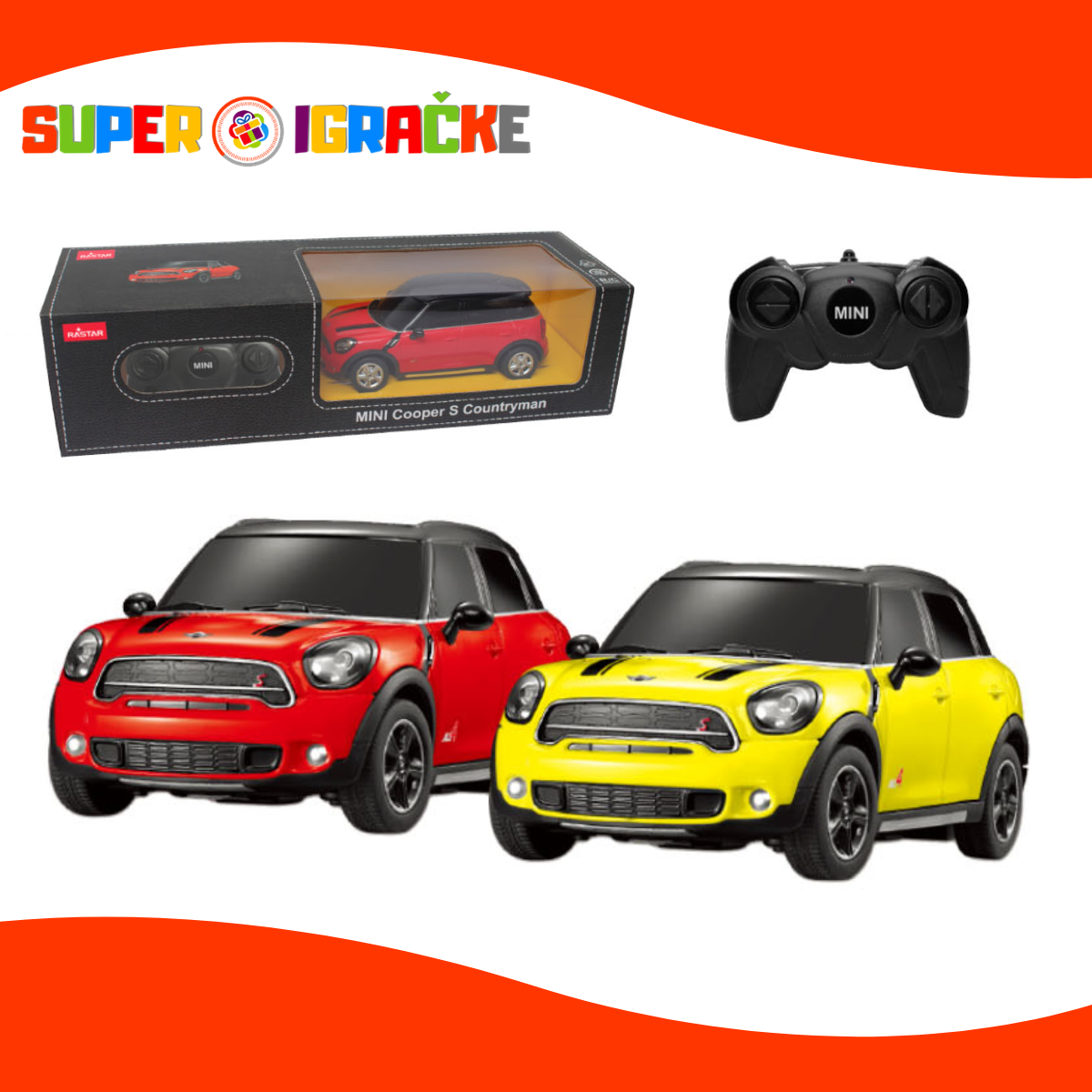 Rastar plastični RC auto Mini Countryman