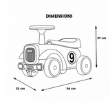Retro guralica sa prikolicom roze