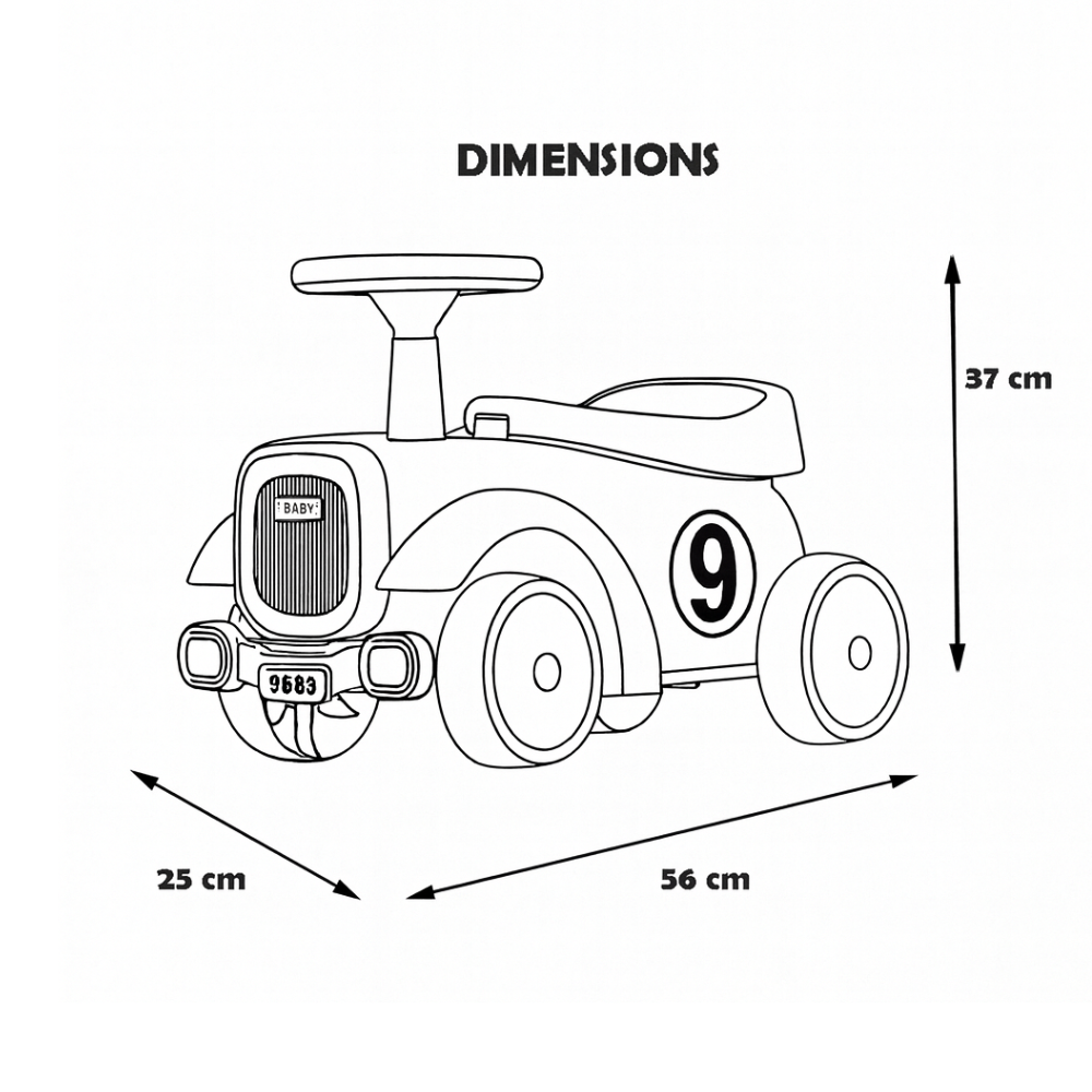 Retro guralica sa prikolicom roze
