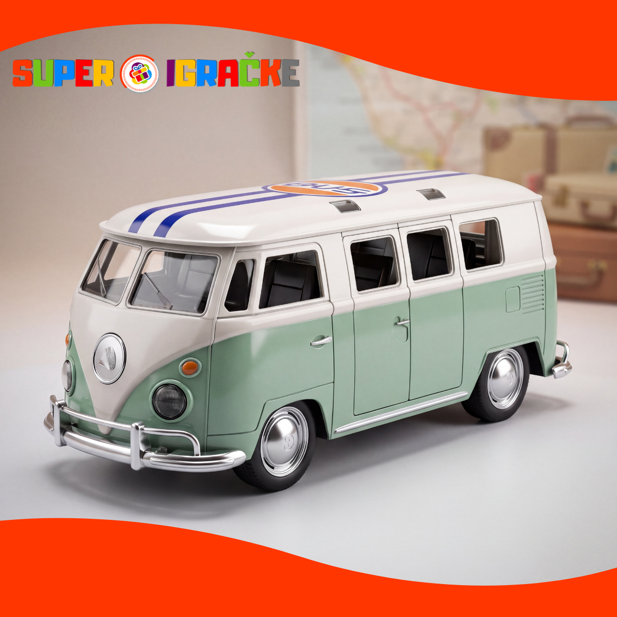 Retro kombi sa svetlosnim i zvučnim efektima