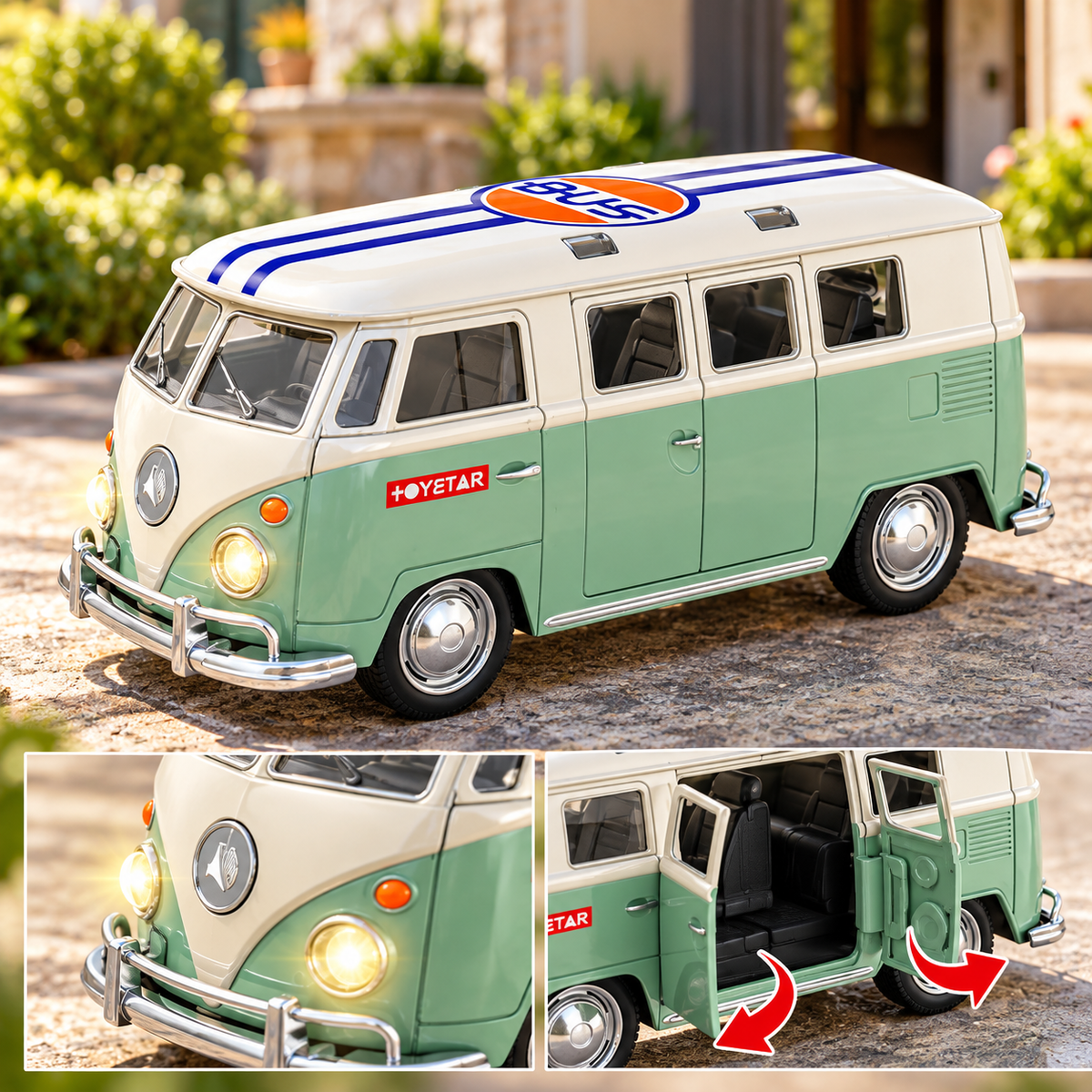 Retro kombi sa svetlosnim i zvučnim efektima