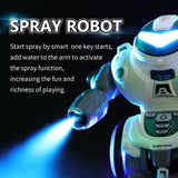 Robot koji pleše sa dimnim efektima