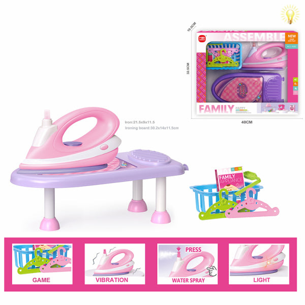 Roze set za peglanje i dodaci