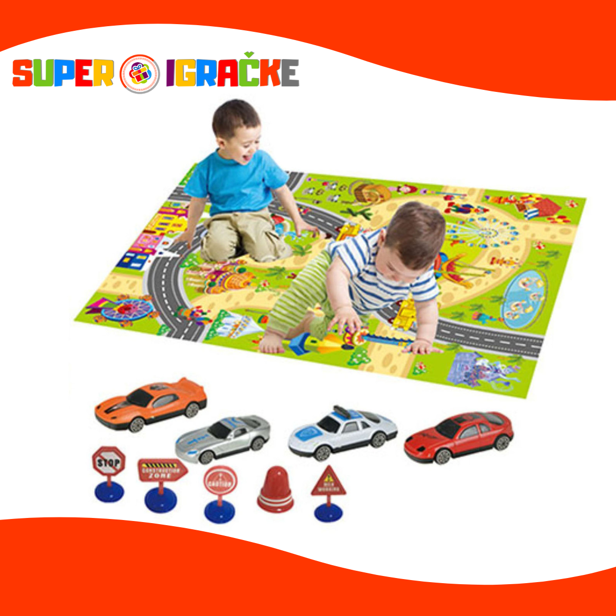 Saobraćajni tepih set - 12 delova