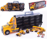 Set kamion sa mašinama i znakovima