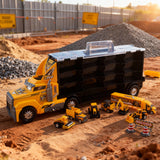 Set kamion sa mašinama i znakovima