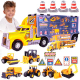 Set kamion sa mašinama i znakovima