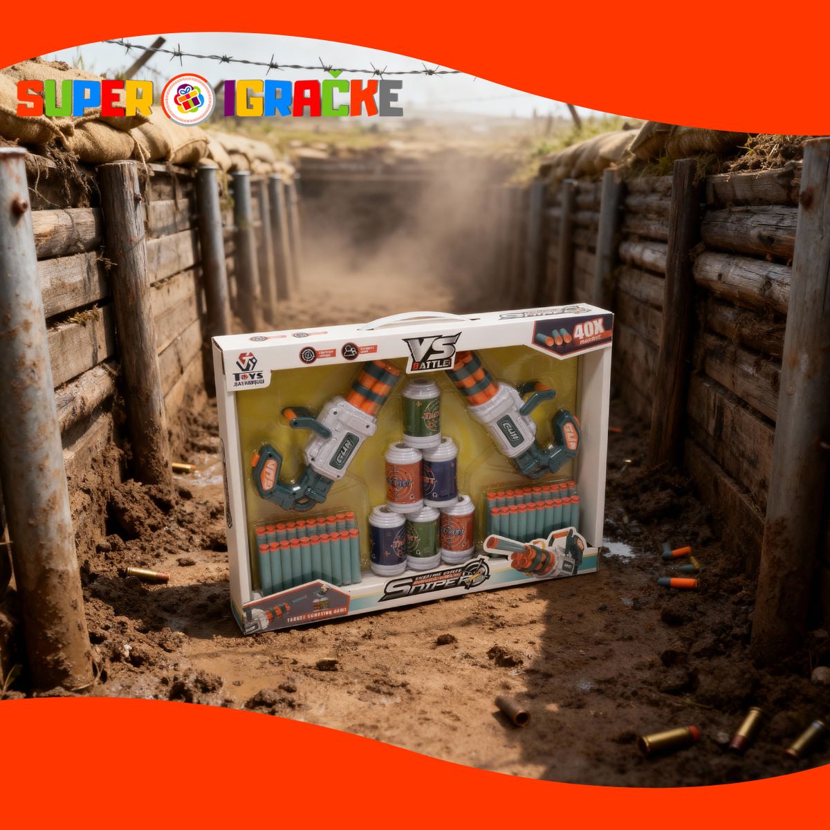 Set sa puškama i metkićima