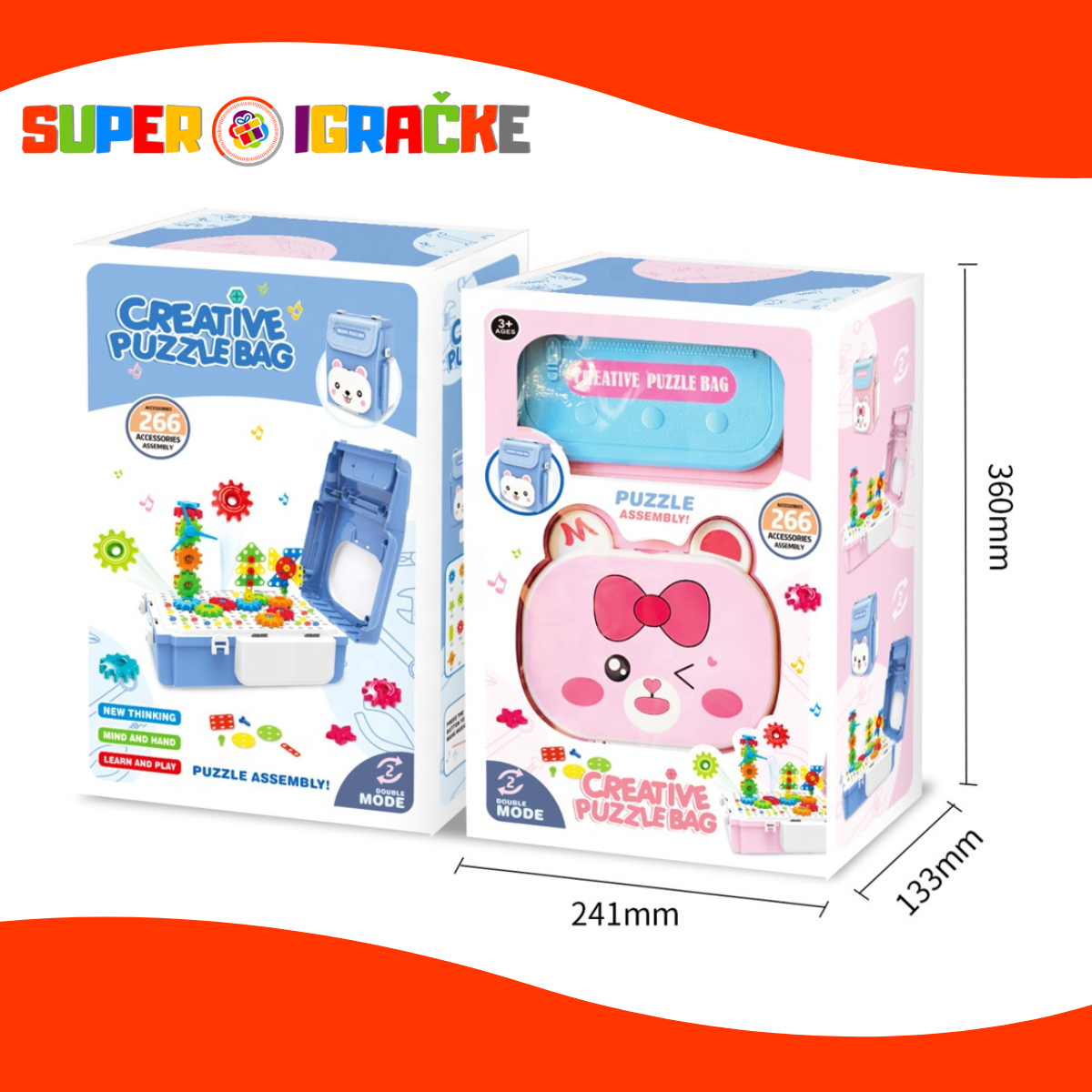 Slagalica kreativna u koferu 268 delova