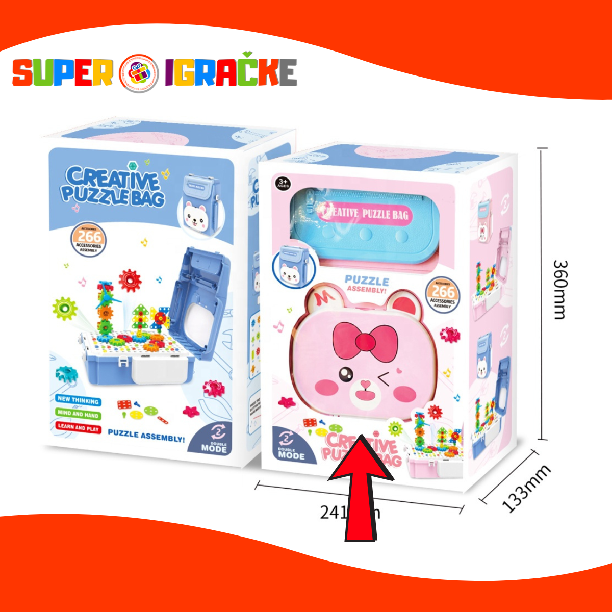 Slagalica kreativna u koferu 268 delova