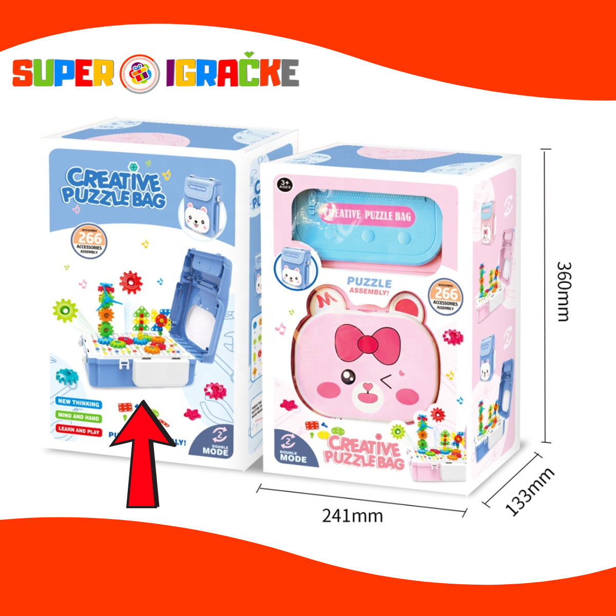 Slagalica kreativna u koferu 268 delova