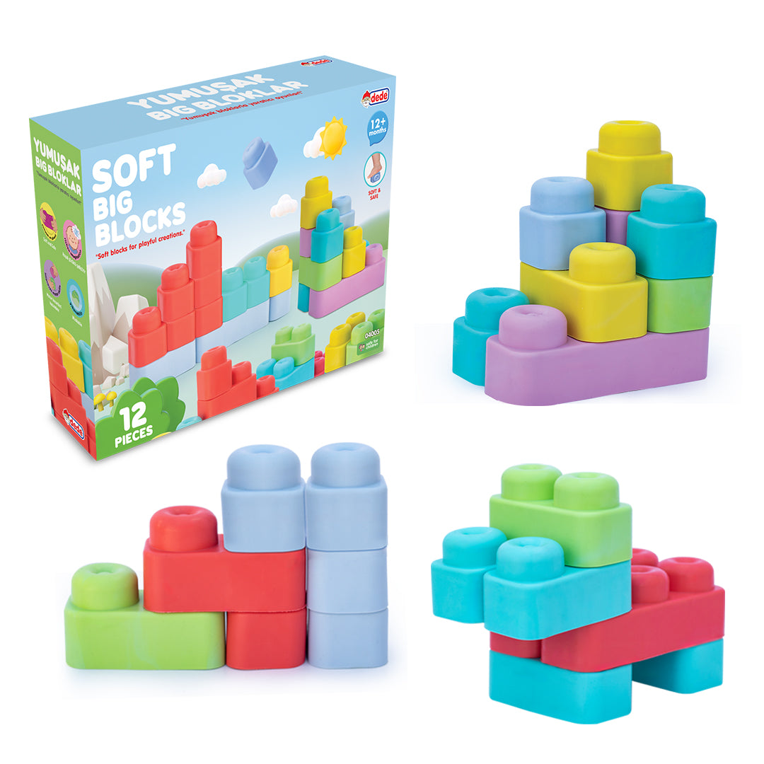 Soft Big Blocks - Mekane kocke 12kom
