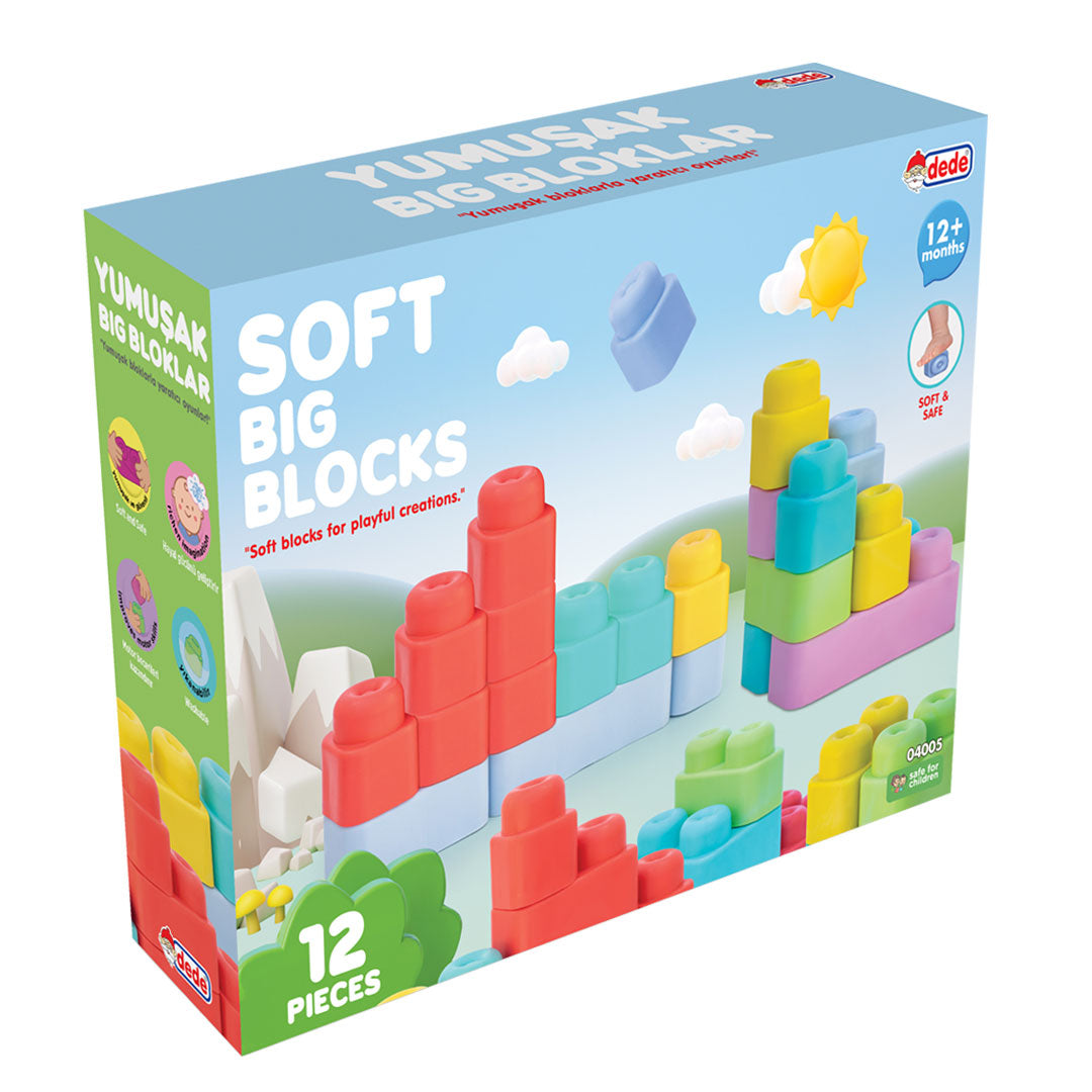 Soft Big Blocks - Mekane kocke 12kom